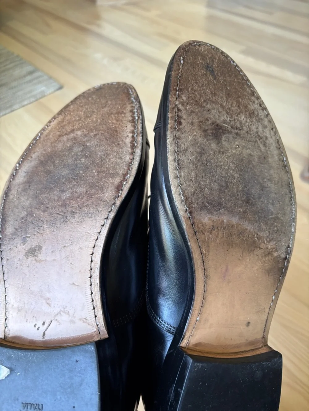 Allen Edmonds Park Avenue Black Cap-Toe Oxford Shoes